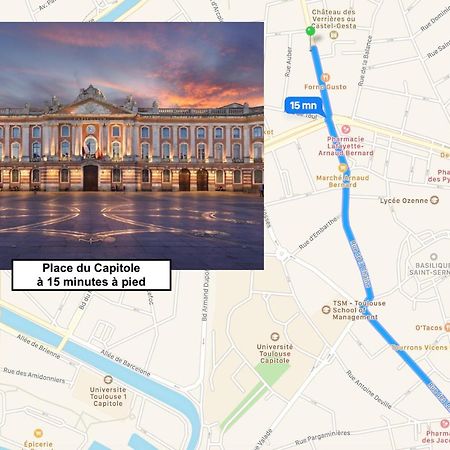 Le St Honore - Appartement Toulouse Centre Avec Chambre & Parking Bagian luar foto